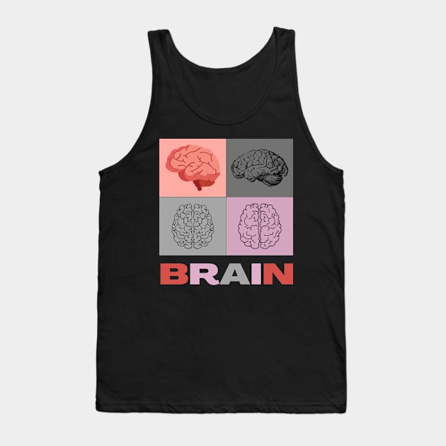 Human brain Tank Top by amdbarak